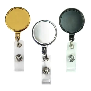 Round Metal Reel Badges